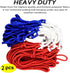 Heavy Outdoor Indoor Basketball Net Replacement, 2 Pack, All Weather Anti Whip for Standard 12 Loops Rims
