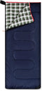 REDCAMP Cotton Flannel Sleeping Bag for Camping, Adults Cold Weather Envelope Sleeping Bags with 2/3/4lbs Filling