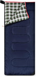 REDCAMP Cotton Flannel Sleeping Bag for Camping, Adults Cold Weather Envelope Sleeping Bags with 2/3/4lbs Filling