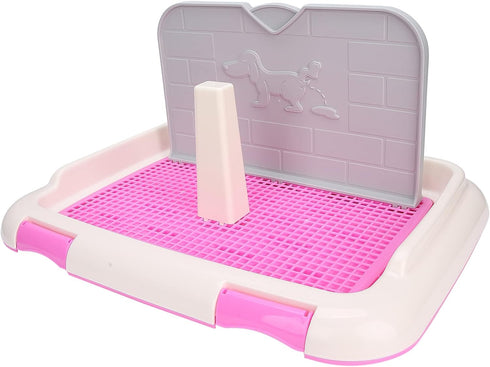 Indoor Potty Tray Indoor Dog Toilet with Fence, Suitable for Small Dogs and Puppies, Designed for Timed Urination