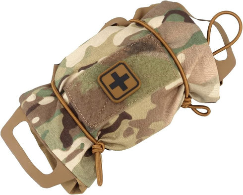 SABADO Rapid/Quick Deploy First Aid Kit, Tactical IFAK Pouch, Two-Piece System Med Roll Carrier, Outdoor Bag