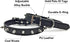 Enjoying Spiked Dog Collar, Adjustable Leather Spikes Collar for Small Medium Dogs, Black M