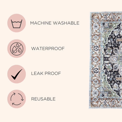 Lovewag Washable Pee Pads for Dogs - 2PCS 36 x 48 Anti Slip Reusable, Super Absorbent and Waterproof