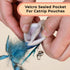 Interactive Catnip Bird Toy Set, Indoor Cat Toys, Cat Feather Toy with Self-Holding Suction Base, 5 Birds, Catnip