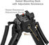 Scout-pod Tactical Pro Bipod, 7.3" to 9" Height Adjustable with Double Swivel and QD Mounting Deck, SP-SL07
