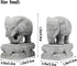 Asian Aquarium Foo Dogs Statue, Fish Tank Decorations, Feng Shui Elephant Ornaments for 10 Gallon Tanks