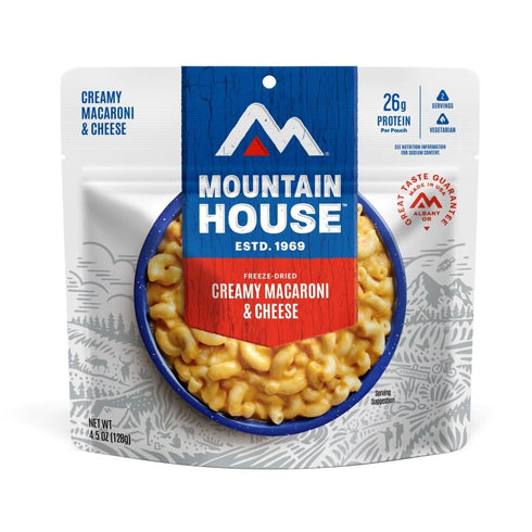 Mountain House Creamy Macaroni & Cheese, Freeze Dried Backpacking & Camping Food, 2 Servings