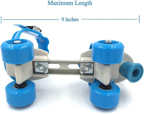 Kid's Adjustable Speed Quad Roller Skates Shoes