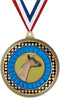 2.75" Dairy Goat Medal Award, Gold Vega Dairy Goat Team Trophy Award