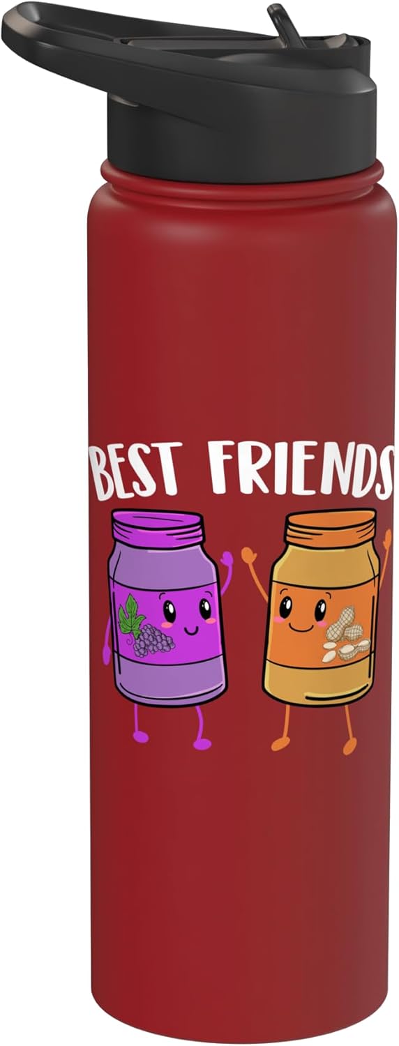 Peanut Butter Shirts Best Friends - Peanut Butter Lover Jelly Stainless Steel Insulated Water Bottle