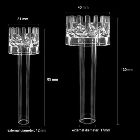 Aquatic Lily Pipe Accessories with Surface Skimmer Water Oil Clean Tool Inflow Outflow for Aquarium Planted Tank Filter for 13mm for 12/16mm(1/2" ID) Tube