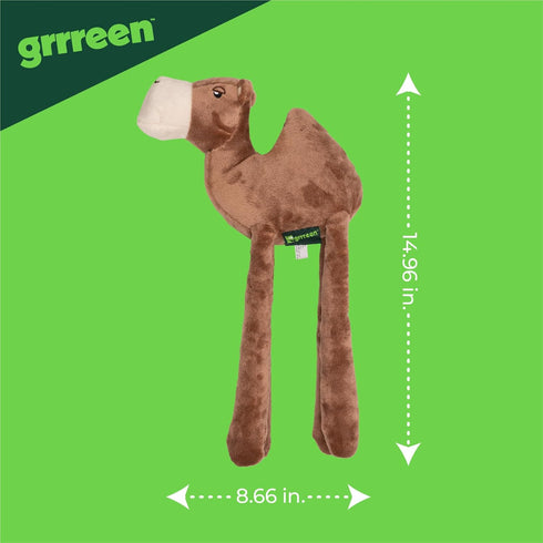 Stuffed Camel Plush Toy for Large Dogs | Cute Durable Squeaky Chew Toys for Puppies and Adult Dogs