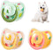 PEUTIER 3pcs Dog Pacifiers, Silicone Puppy Kitten Calming Pacifier Cute Dog Pacifier Chew