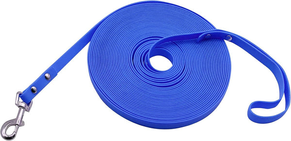 Dog Training Leash - Waterproof Long TPU Leash, Easy to Clean, 10FT/15FT/33FT/50FT for Recall Training and Outdoor