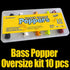 XFISHMAN Popper-Flies for Fly Fishing, Topwater Bass Panfish Bluegill Poppers Flies Bugs Lures