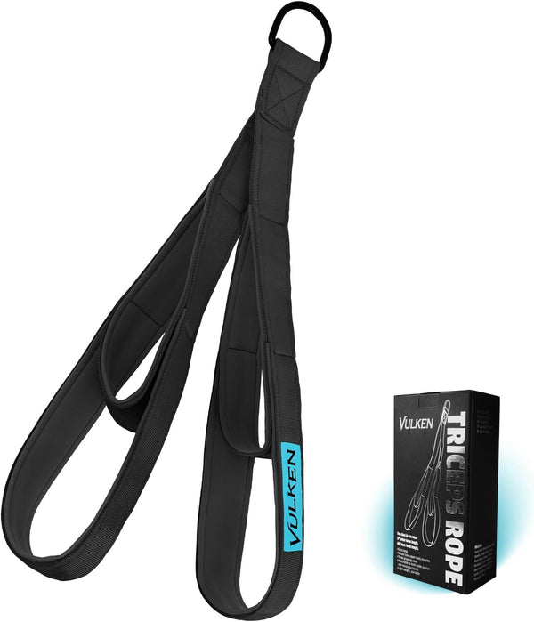 Vulken Tricep Rope Cable Attachment, Extra Long Pull Down Rope for Gym Equipment and Home Workouts