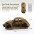 Boxtech Aquarium Decorations - Resin Ornament Imitation Car Wreck for Fish Tank with Air Bubble Stone