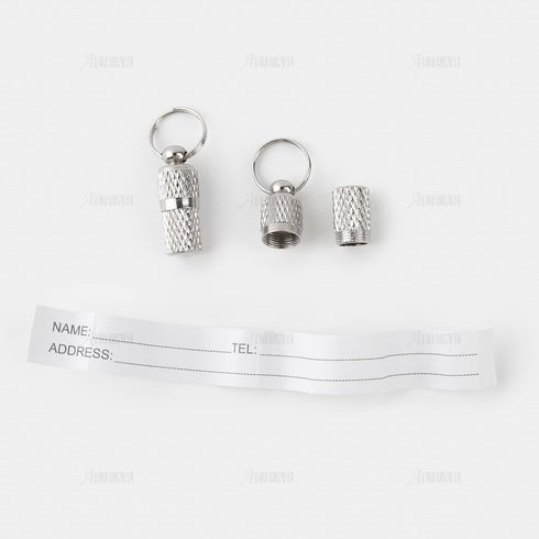 AUEAR Pet ID Tags, Stainless Steel Personalized Name Address Cell Phone Number Anti-Lost (10 Pack)