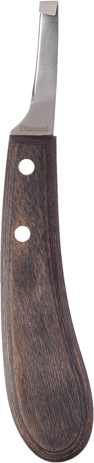 DIAMOND FARRIER RH Hand NarrBlade Hoof Knife, Narrow Right, Plain