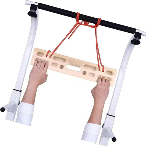 DLOULP Finger Strengthening Board Compacts Wood Climbing Board Portables Fingerboard for Progressive Workouts Outdoor