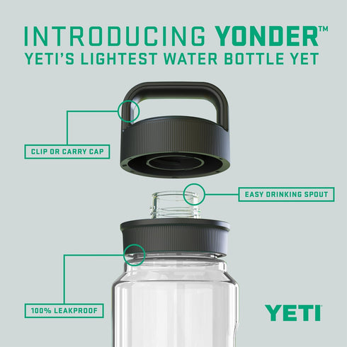 YETI Yonder Water Bottle with Chug Cap, Lightweight, Leakproof and BPA-Free