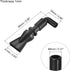 uxcell Aquarium Nozzle Plastic Pump Nozzles Water Outlet Return Pipe Plumbing Fitting Black 8mm/0.31" OD 1Pcs