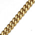 Strong Dog Chain Gold Leash Long 3FT 4FT 5FT 18K Gold Plated Stainless Steel 12mm Curb Cuban Link with Leather Handle