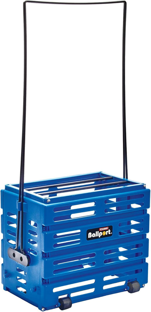 Tourna Ballport Deluxe Tennis Ball Hopper with Wheels - Effortless Ball Collection