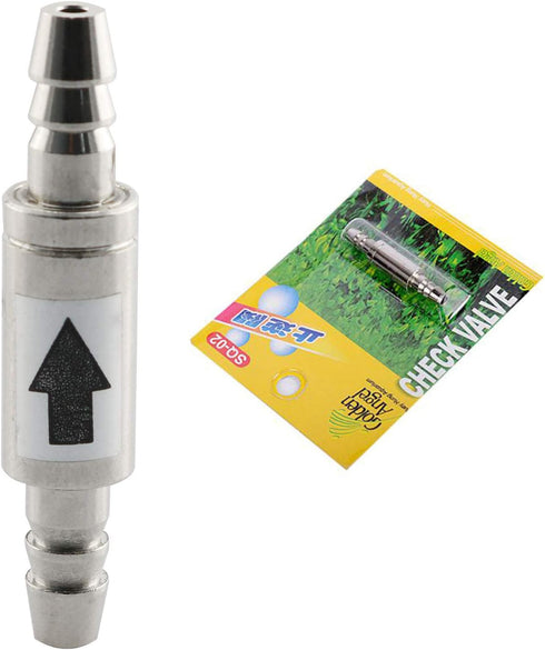 Stainless Steel Check Valve - One Way Non-Return Valve for Aquarium CO2 System and Diffuser