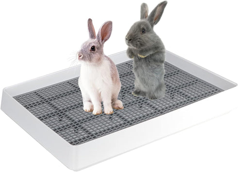FHTONGE Extra Large Rabbit Litter Box Trainer Tray, Bunny Potty Training Litter