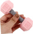 2pcs 0.4lb 4.52 1.69 1.49inch, Totority Mini Dumbbells for Kids Silicone Hand Weights, Pink Toddler Exercise Toys, Home