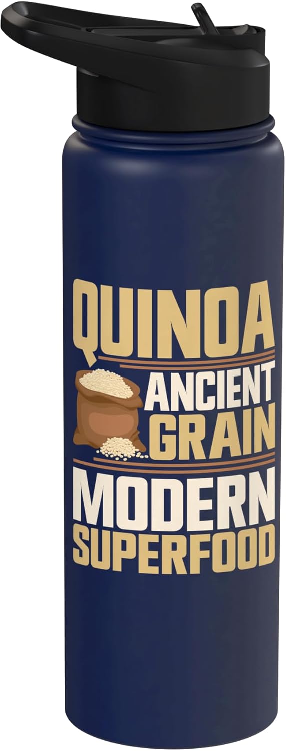 Quinoa Gifts Quinoa Ancient Grain Modern Superfood Quinoa Stainless Steel Insulated Water Bottle