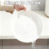 XILEDUO 4 Set, 7.8 Inch Pcs Unbreakable Wheat Straw Plates Reusable Plastic Dinner Plates, Microwave Dishwasher Safe