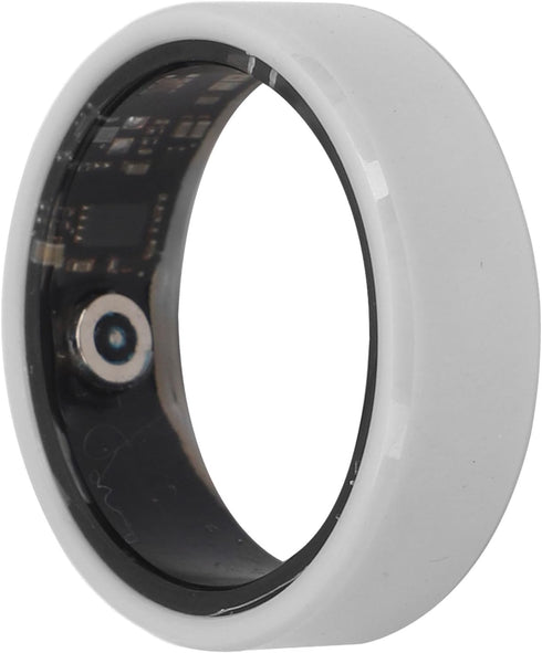 Pomya Smart Ring - Health Monitor with Sleep Tracking, Exercise Data, IP68 Waterproof, 7-Day Battery Life, White