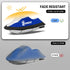 Jet Ski Cover, Heavy Duty Waterproof 210D Marine Grade Oxford Cloth PWC Cover, UV Protection for 115'' to 120"