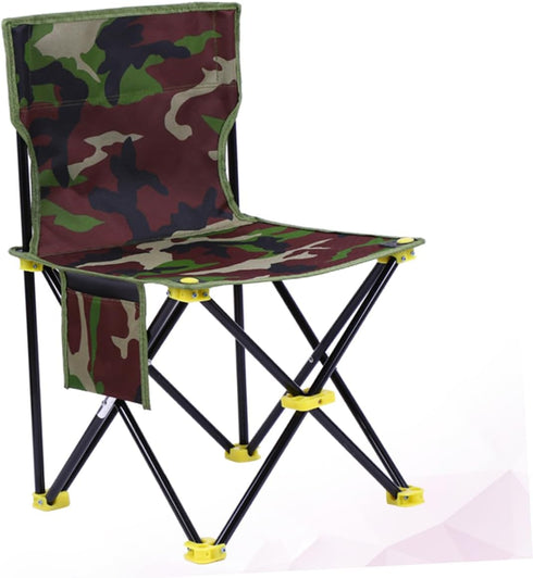 Garneck Oxford Cloth Steel Frame Sturdy Lightweight Outdoor Folding Chair for Hiking Fishing Camping Beach Travel