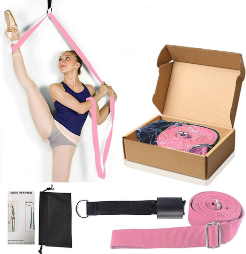 Leg Stretcher with Door Flexibility & Stretching Strap - Premium Equipment for Ballet, Cheer, Dance, Gymnastics