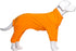 Lovelonglong Four Feet Dog Lightweight Pajamas, Pure Cotton Dog Jumpsuits for Large Medium Small Dogs (Orange XS)