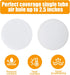 YINORD 12PCS 2.5in Replacements.(2mm (24PCS) Monotub Adhesive Filter Disks, Mushroom Monotub Filter Discs, Mushroom