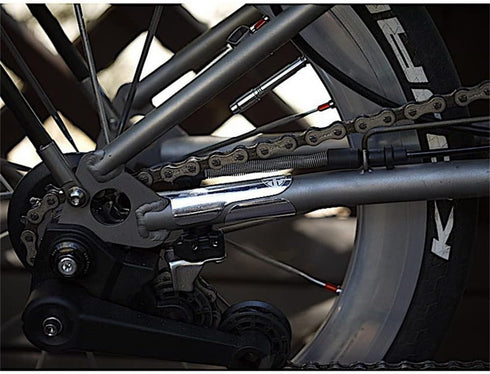 Folding Aluminum Alloy Protective Stickers for Bicycles, Brompton Sticker Fork Bottom Bracket Rear Fork