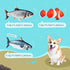 Electric Moving Dog Fish Toy 2 Pack with Updated Motor Realistic Flopping Fish Oxford Cloth Interactive Dog Toys Pet Toys for Small Dogs (with a Washable Spare Cover)