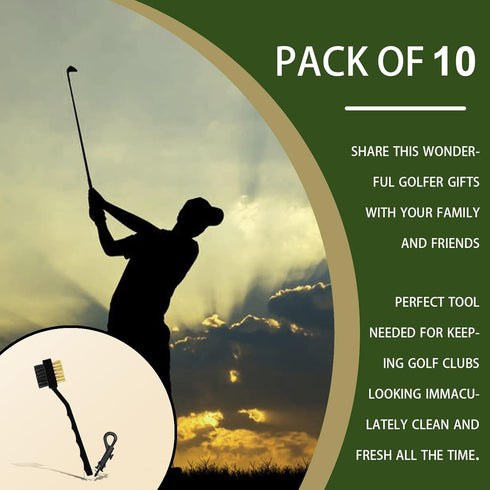 GOLDEAL 5 Pack Golf Club Brush and Club Groove Cleaner Set, Golfing Equipment Accessories for Clubs, Balls, and More