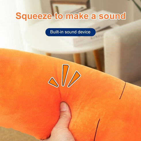 GINTBN Giant Carrot Dog Toy,Dog Squeaky Toys to Keep Them Busy,Soft Cute Carrot Toys for Small, Medium, Large Dogs
