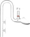 Glass Lily Pipe Outflow - Surface Skimmer for Planted Tank Aquarium (17mm for 16/22mm tubing)