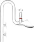 Glass Lily Pipe Outflow - Surface Skimmer for Planted Tank Aquarium (17mm for 16/22mm tubing)