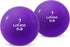 Logest Weighted Toning Exercise Balls Pair - Round Shape Medicine Ball - 1LB
