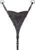 Soft Leather Adjustable Bib Martingale for Horses - Brown