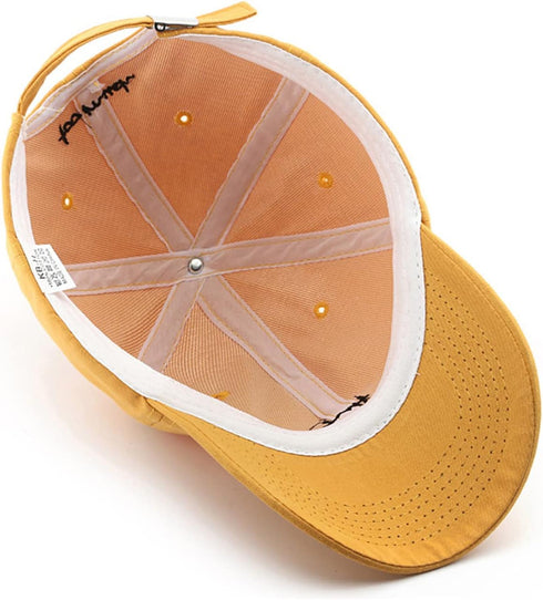 YOLAI Men Vintage Baseball Cap Adjustable Embroidery Beach Cap Outdoor Sports Running Tennis Cap Sunscreen Peaked Cap