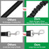 Plutus Pet Dog Seat Belt for Car Headrest, Reflective and Adjustable Restraint with Elastic Bungee for Safety, Vehicle