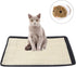 Cat Scratcher Mat with Interactive Mouse Toy, Cat Scratching Post Natural Sisal Table Leg Scratch Wrap Cat Grinding Claws Scratching Post Replacement Flexible Installation